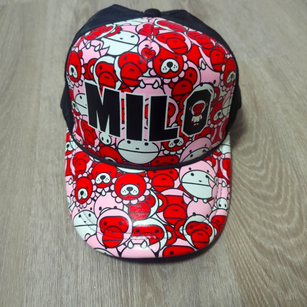 Baby Milo Bape Trucker Hat Pink NWOT